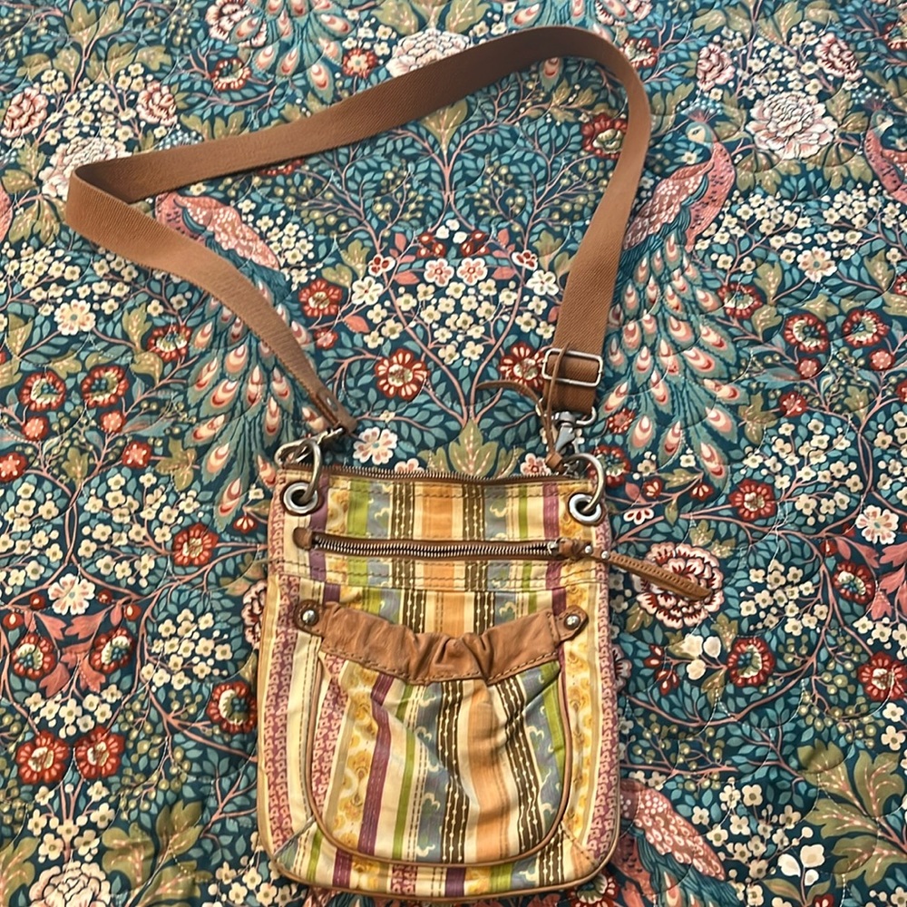 Fossil Canvas crossbody bag